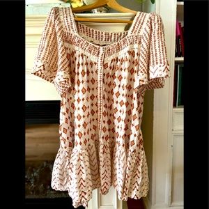 Free People boho drop waist tunic